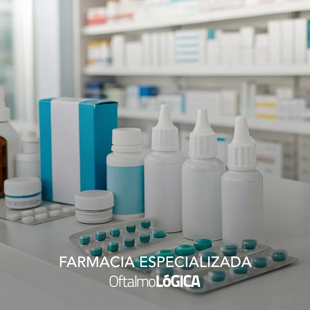 Medicamentos oftalmológicos y productos para el cuidado ocular disponibles en la farmacia especializada en Oftalmológica - Centro Oftalmológico Integral, Santo Domingo, República Dominicana