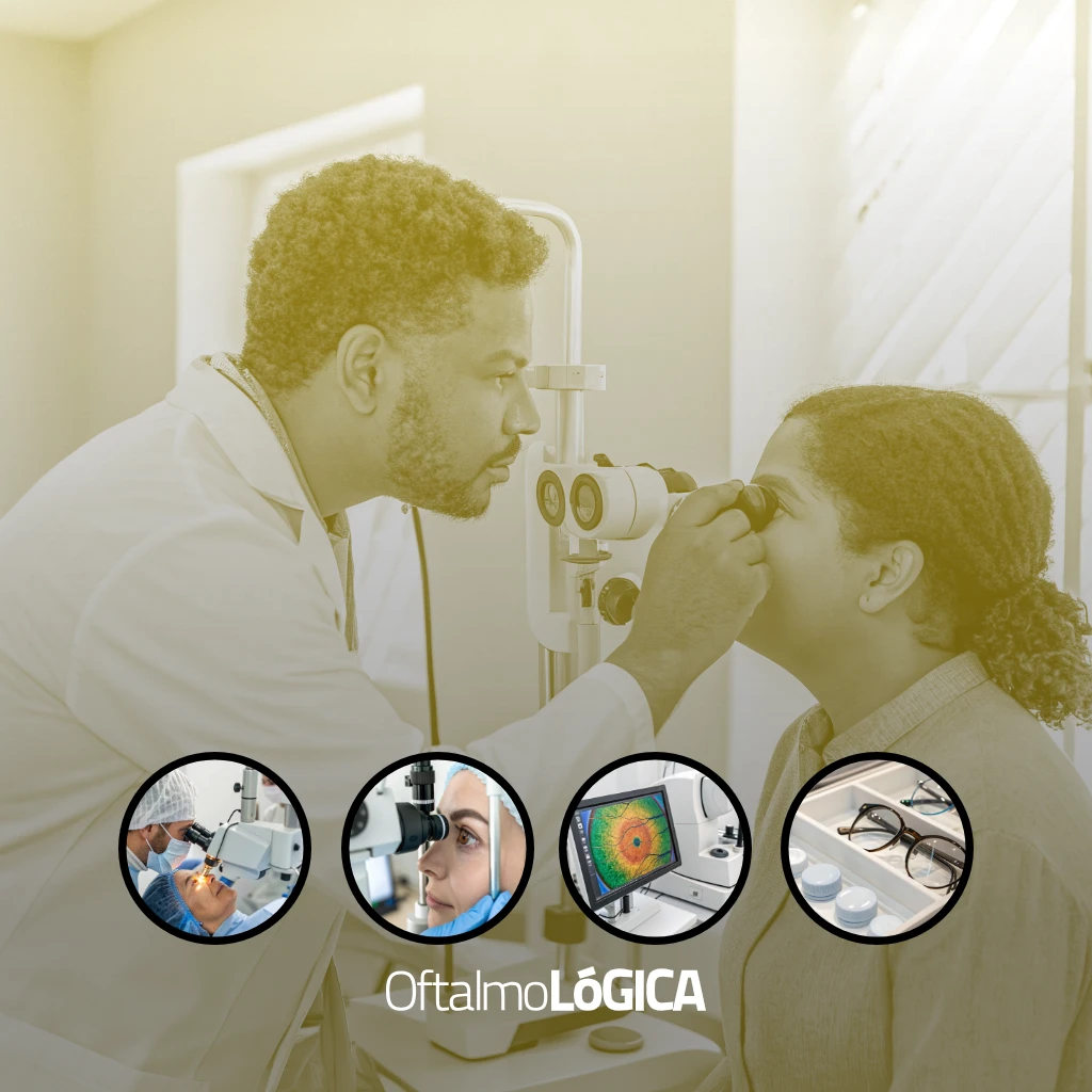 Oftalmólogo en Santo Domingo realizando un examen ocular a un paciente @ Oftalmológica - Centro Oftalmológico Integral, Santo Domingo, República Dominicana